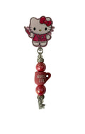 Pink Acrylic Hello Kitty Badge Reel - Nurse Life