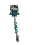 Hello Kitty Surgery Tech / OR Nurse Blue Acrylic Badge Reel