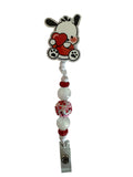 I Heart Pochacco Acrylic Badge Reel